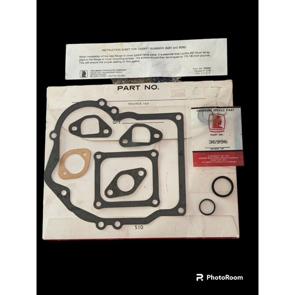 Tecumseh Engine 36806A Overhaul Gasket Set Kit Genuine OEM Brand New 36806 OVRM - Picture 1 of 5